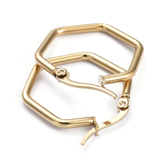 Créole hexagonale 2.8cm