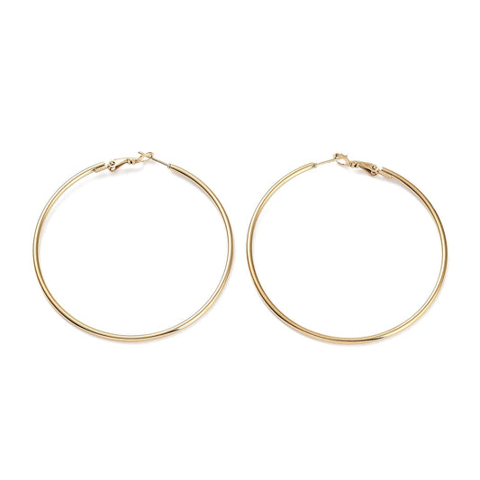 Créole basique acier inoxydable or 6cm