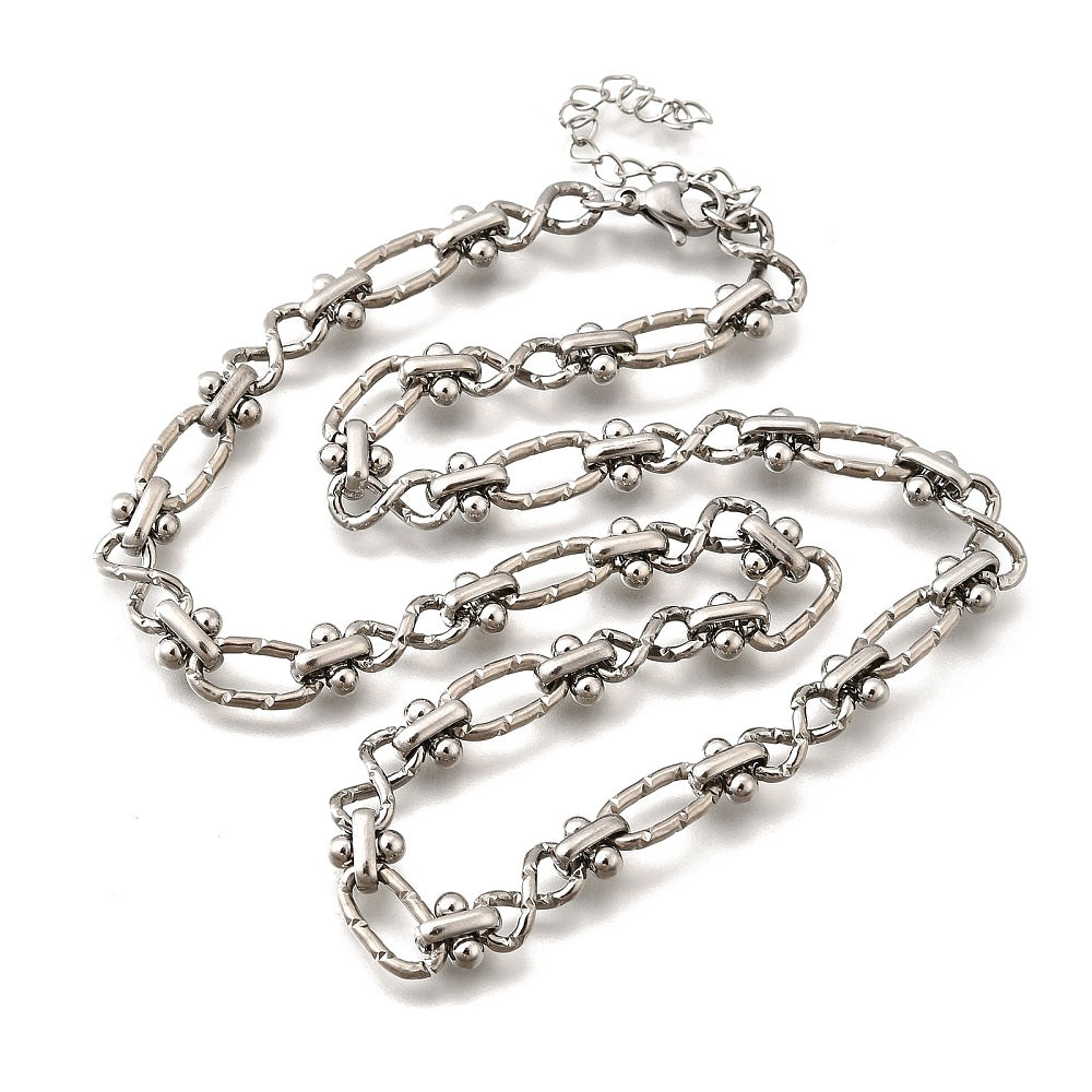 Collier acier inoxydable maille articulé