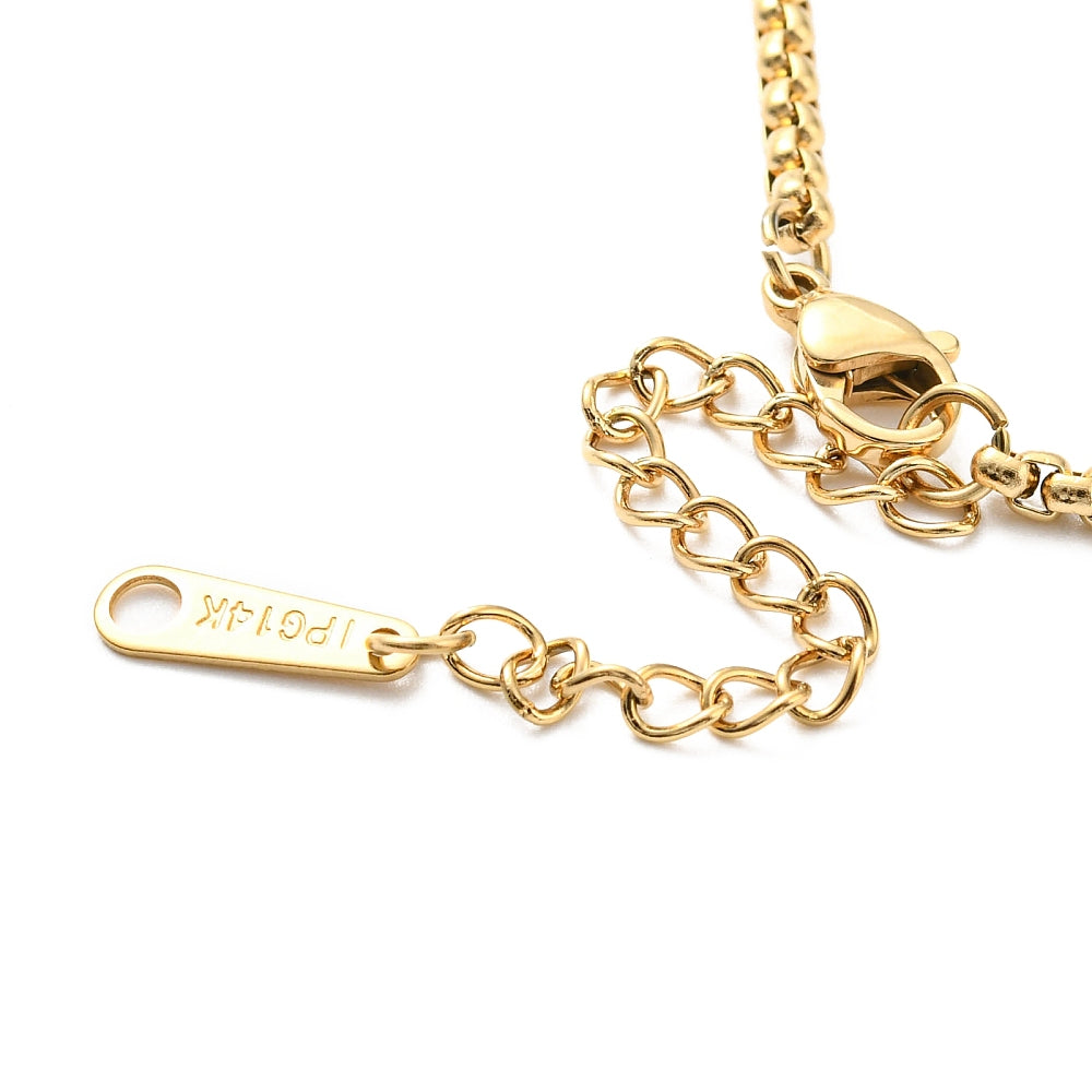 Collier acier inoxydable maille rolo