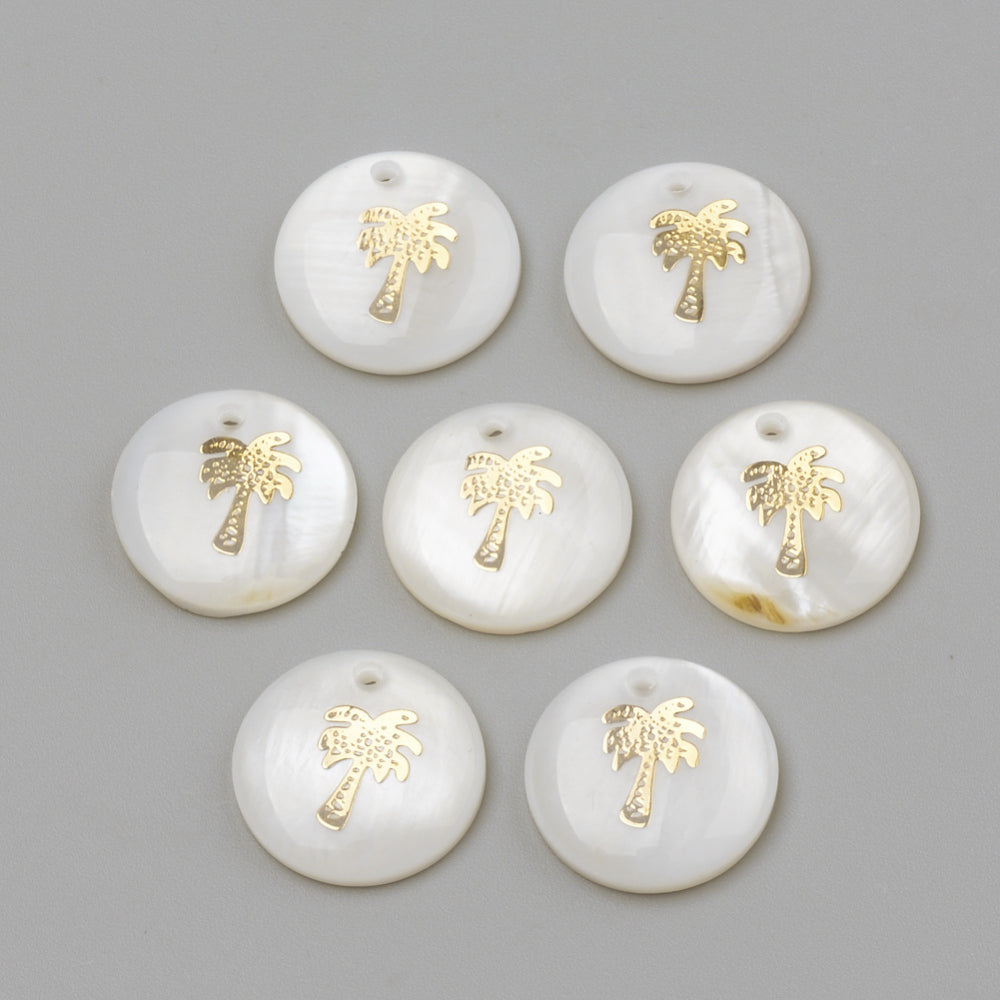 Charm nacre palmier