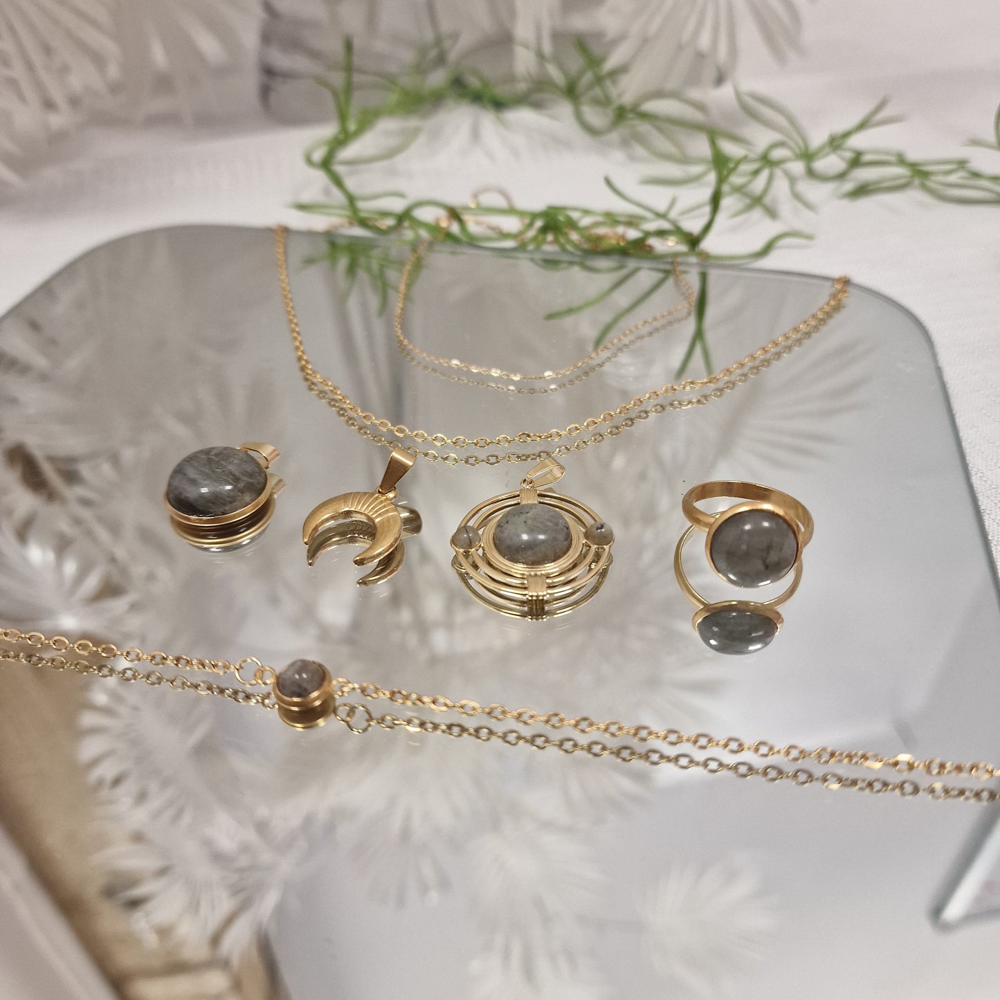 Parure cosmos - Labradorite - bouclier énergétique