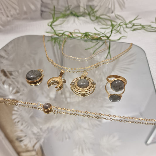 Parure cosmos - Labradorite - bouclier énergétique