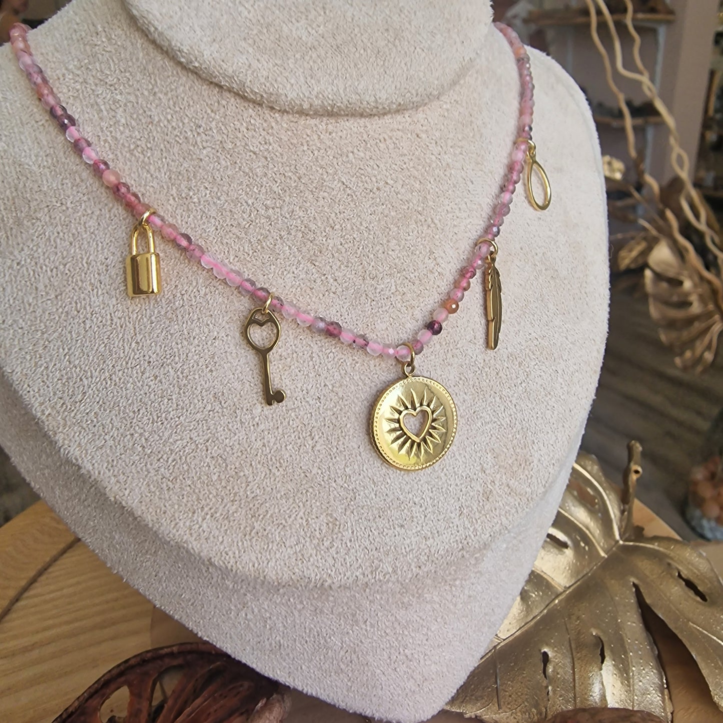 Collier - Quartz rose