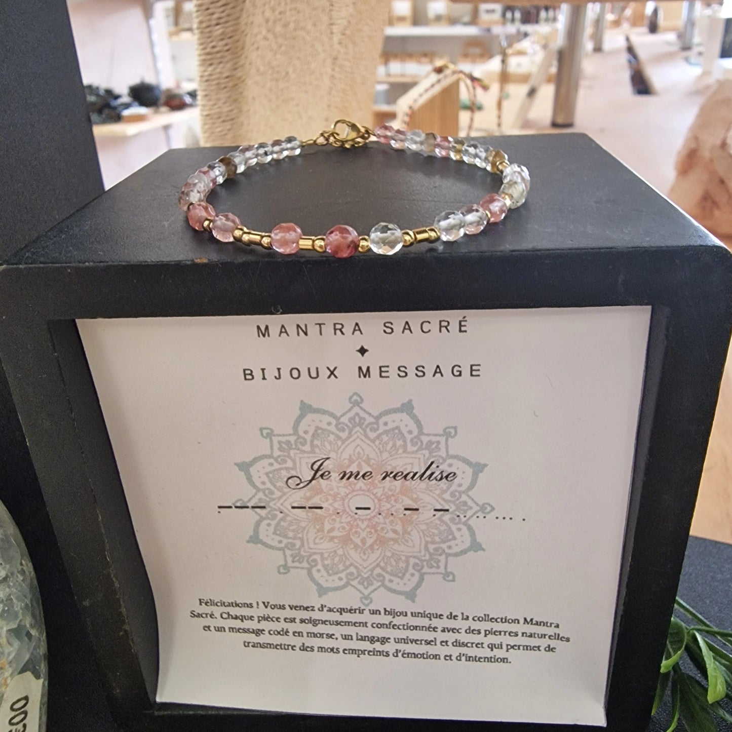 ✨ Bracelet collection Morse – Mantra JE ME REALISE ✨