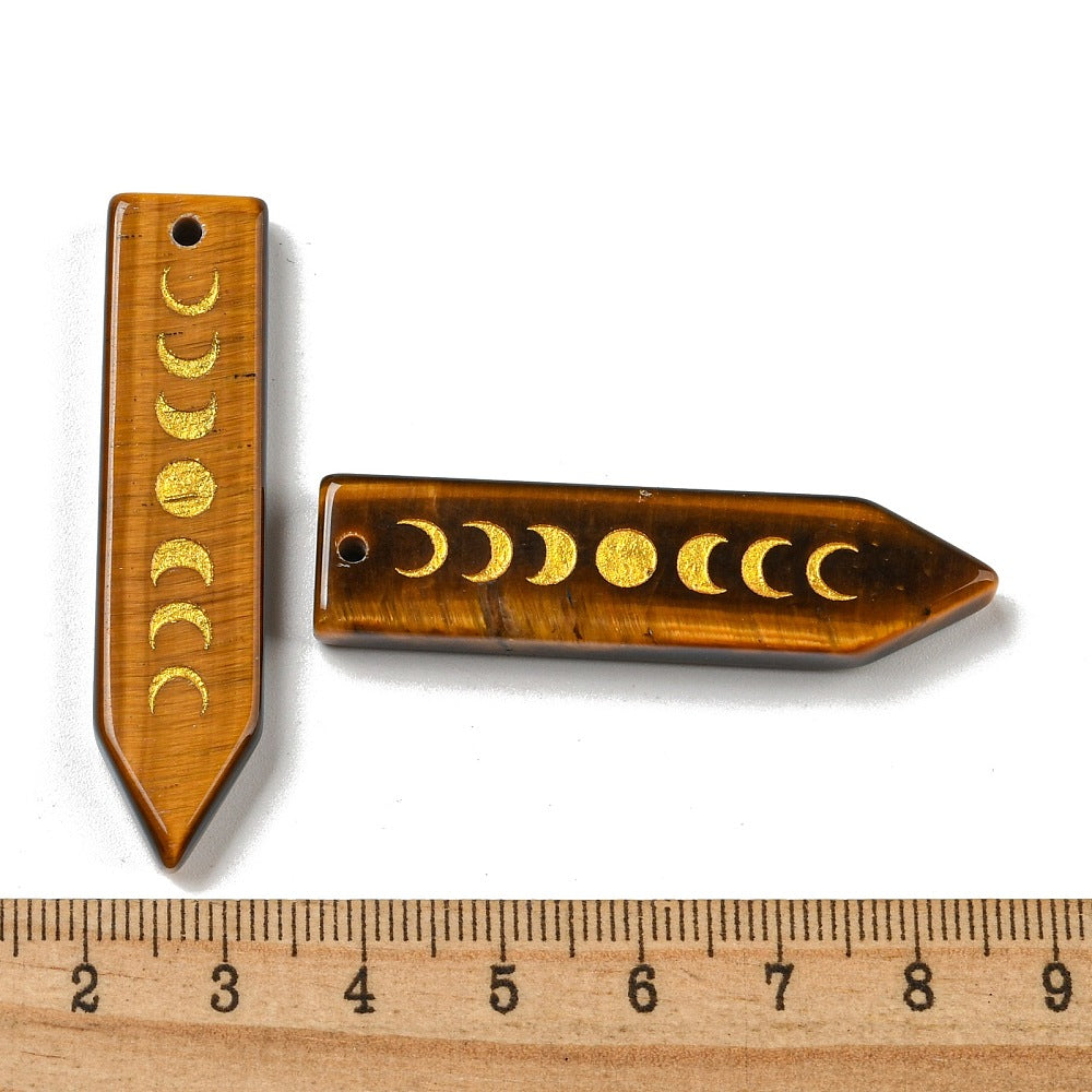 Pendentif - Moon- Œil de tigre