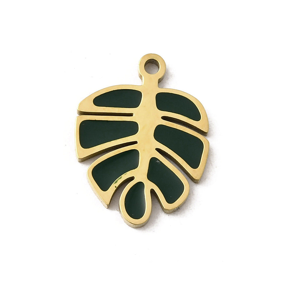 Charm monstera email noir