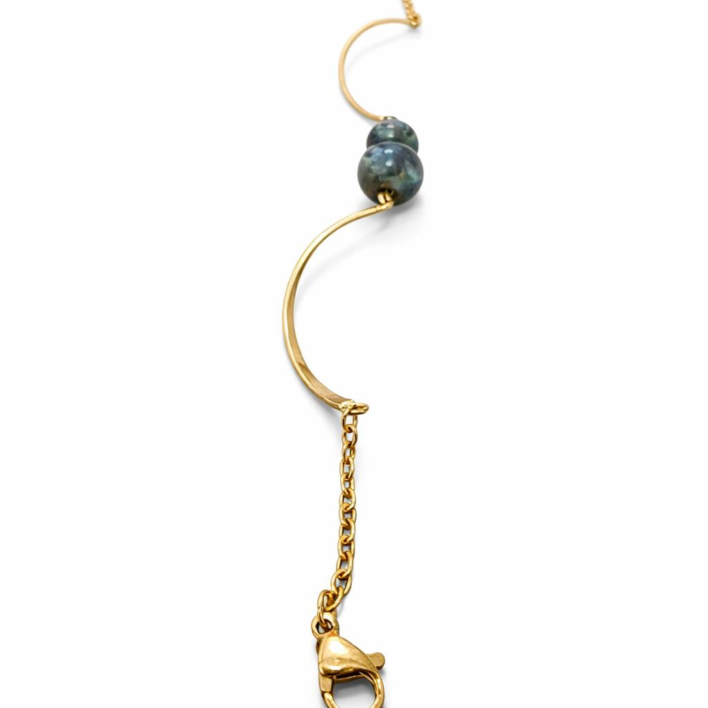 Bracelet torsade - Trou de fer - Labradorite
