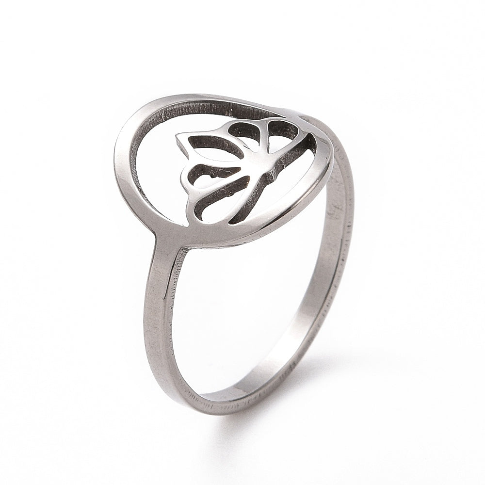 CROWN BAGUE ACIER INOXYDABLE