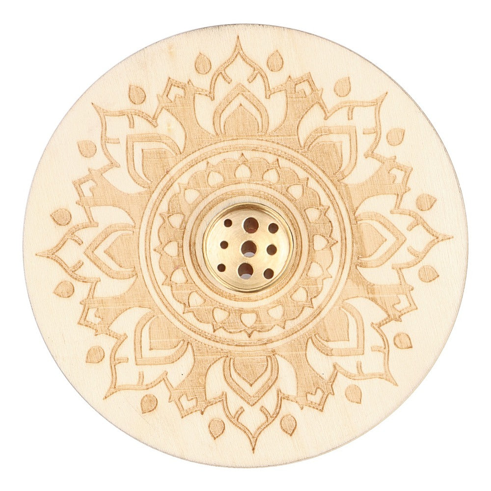 Porte encens bois motif