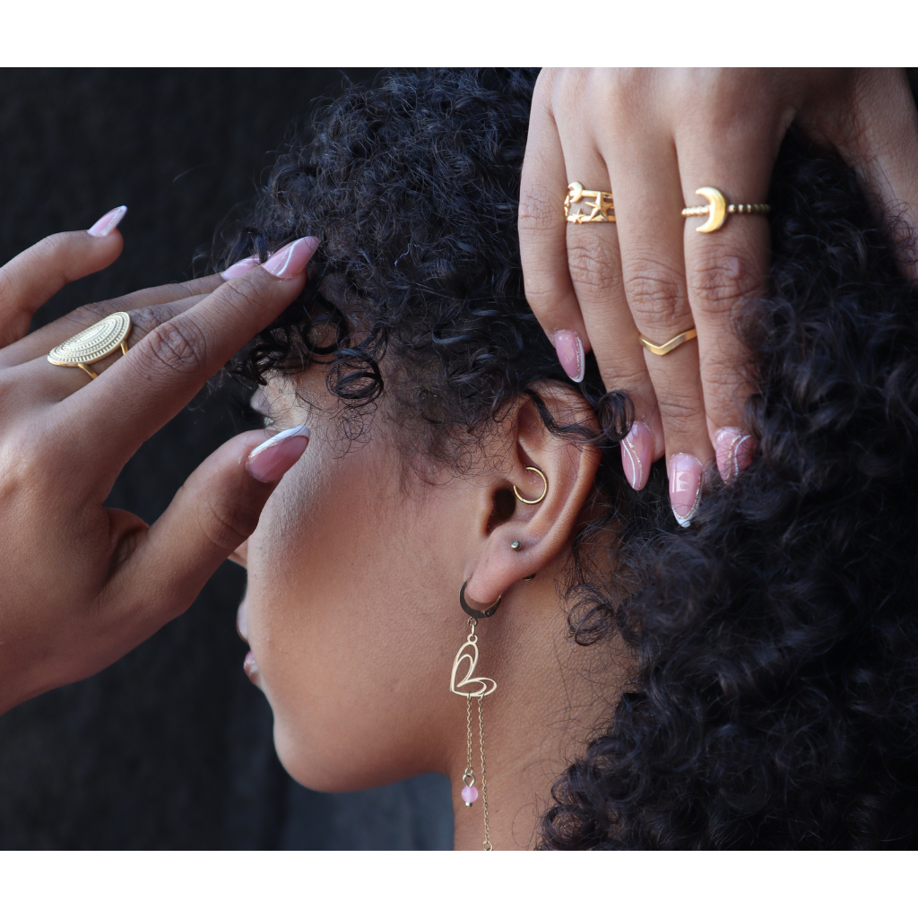 Boucles d'oreille - 🌸Collection Éclat de Quartz Rose 🌸