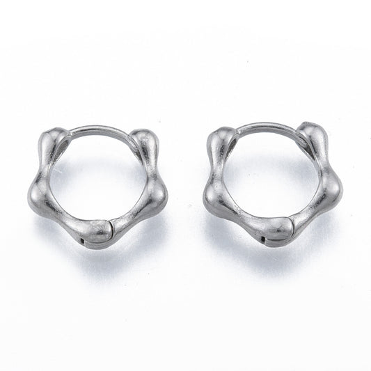 Boucle d'oreille mixte os vendu à l'unité