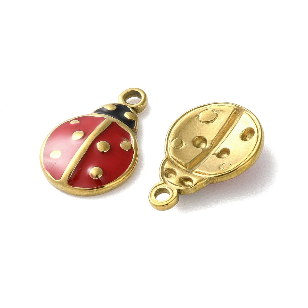 Charm émaillé - Coccinnelle