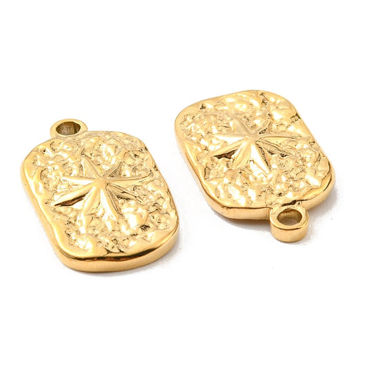 Charm  - Médaille rectangle étoile du nord