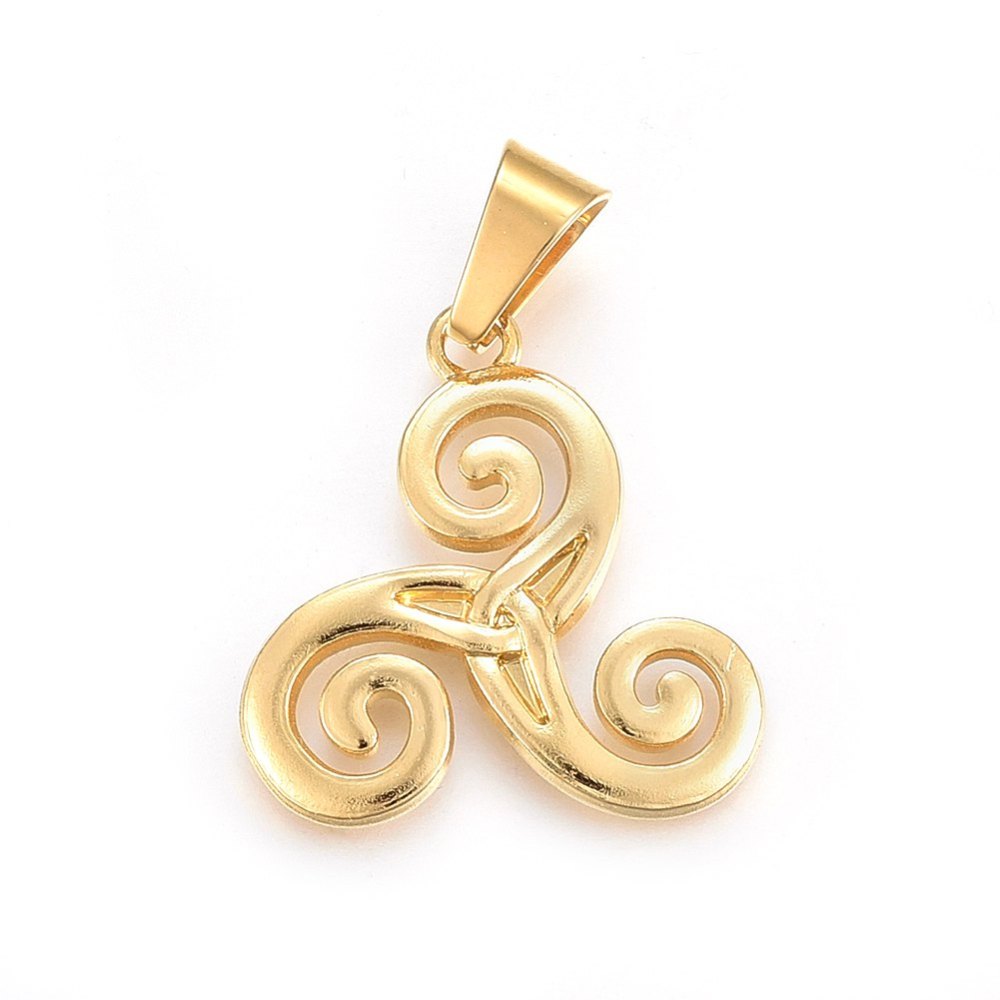 Pendentif triskell en acier inoxydable