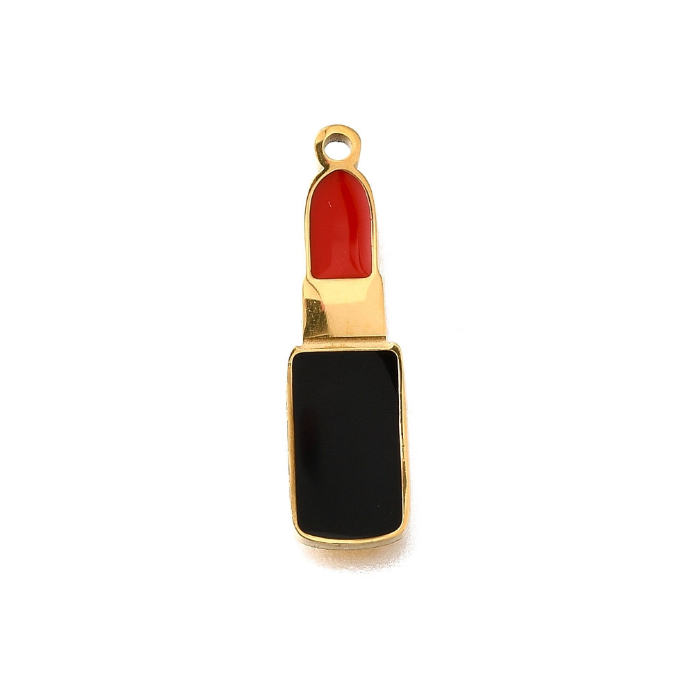Charm émaillé - Rouge à lèvre