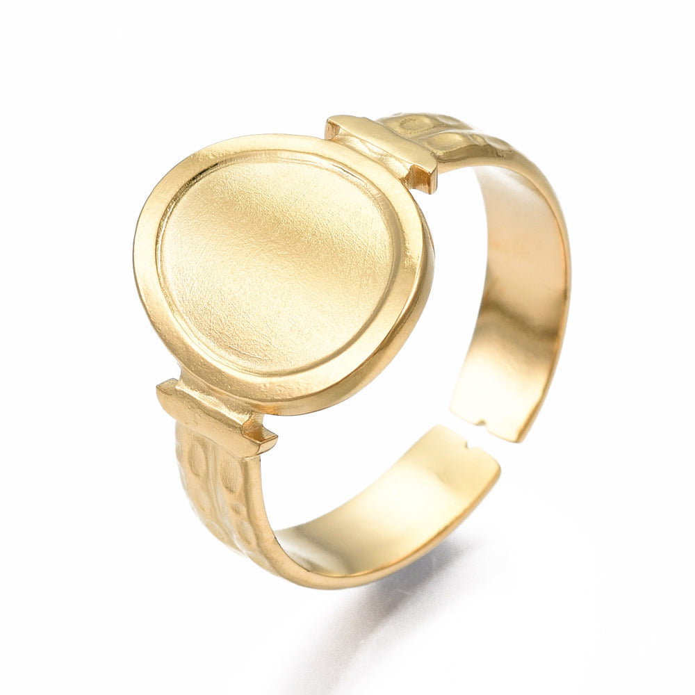 CHEVALIER A PLATEAU BAGUE ACIER INOXYDABLE