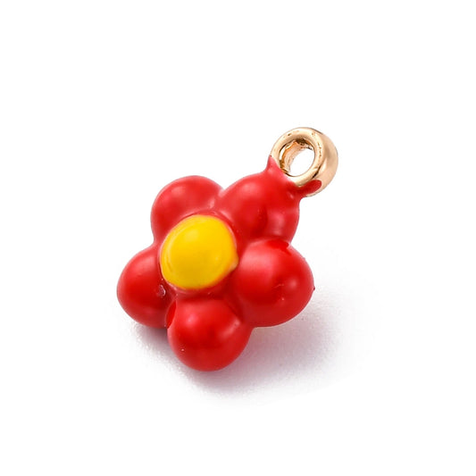 Charm fleur - Coloré