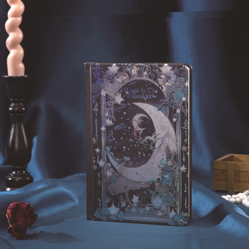Cahiers magiques en papier à motif de lune