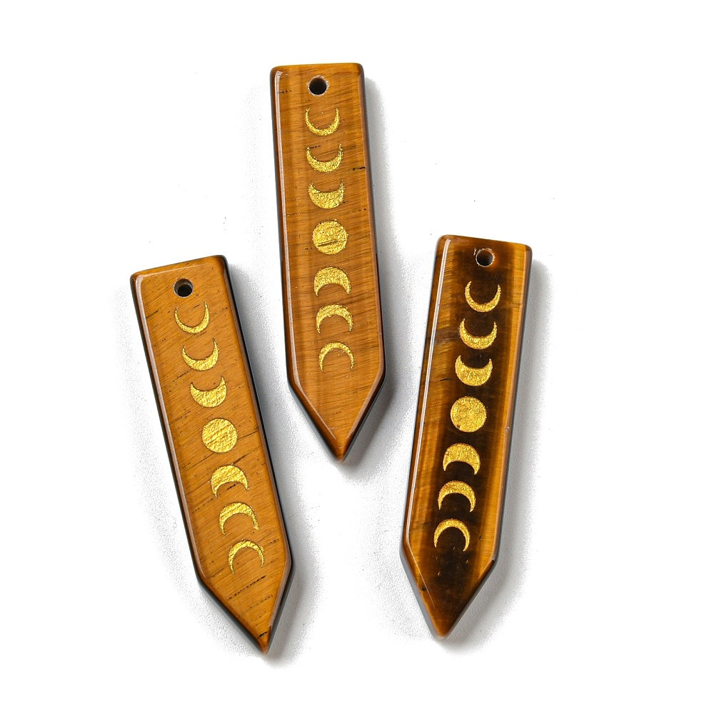 Pendentif - Moon- Œil de tigre