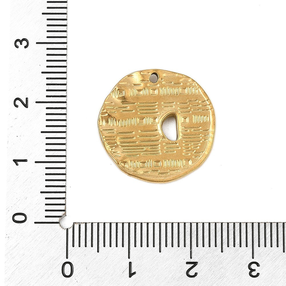 Charm - médaille lune et strass