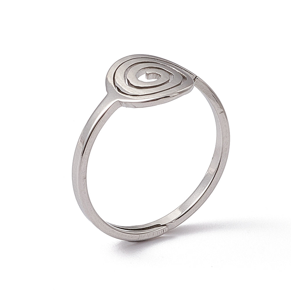 Gabriela bague acier inoxydable