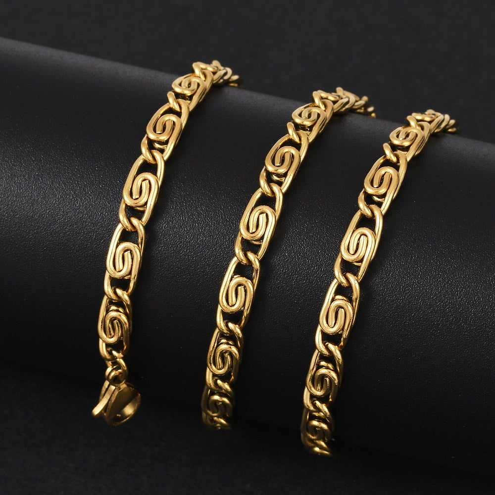 Collier acier inoxydable maille torsade