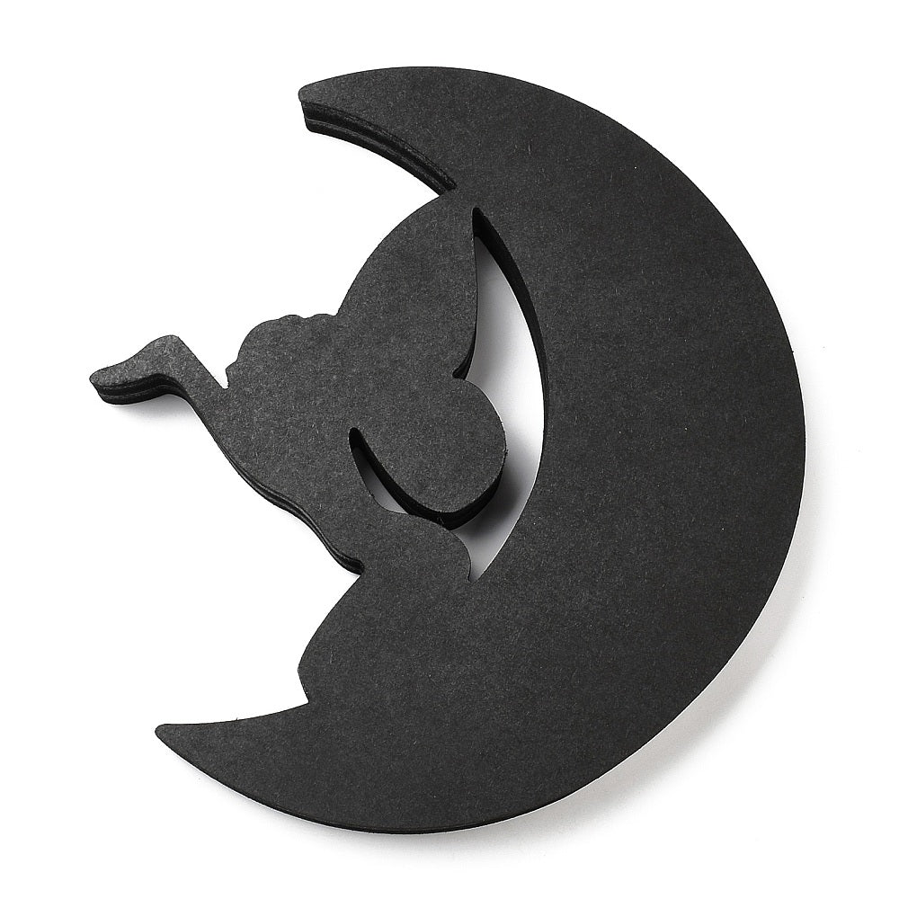 Etagère murale lune et fée pour minéraux