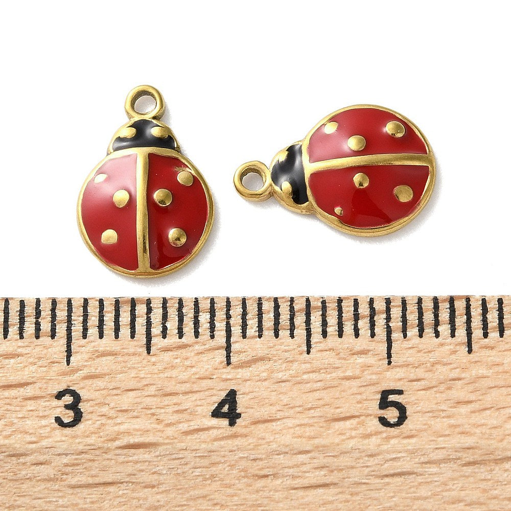 Charm émaillé - Coccinnelle