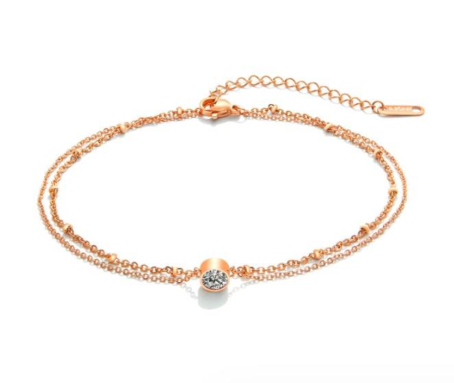 Fatima bracelet de cheville en acier inoxydable