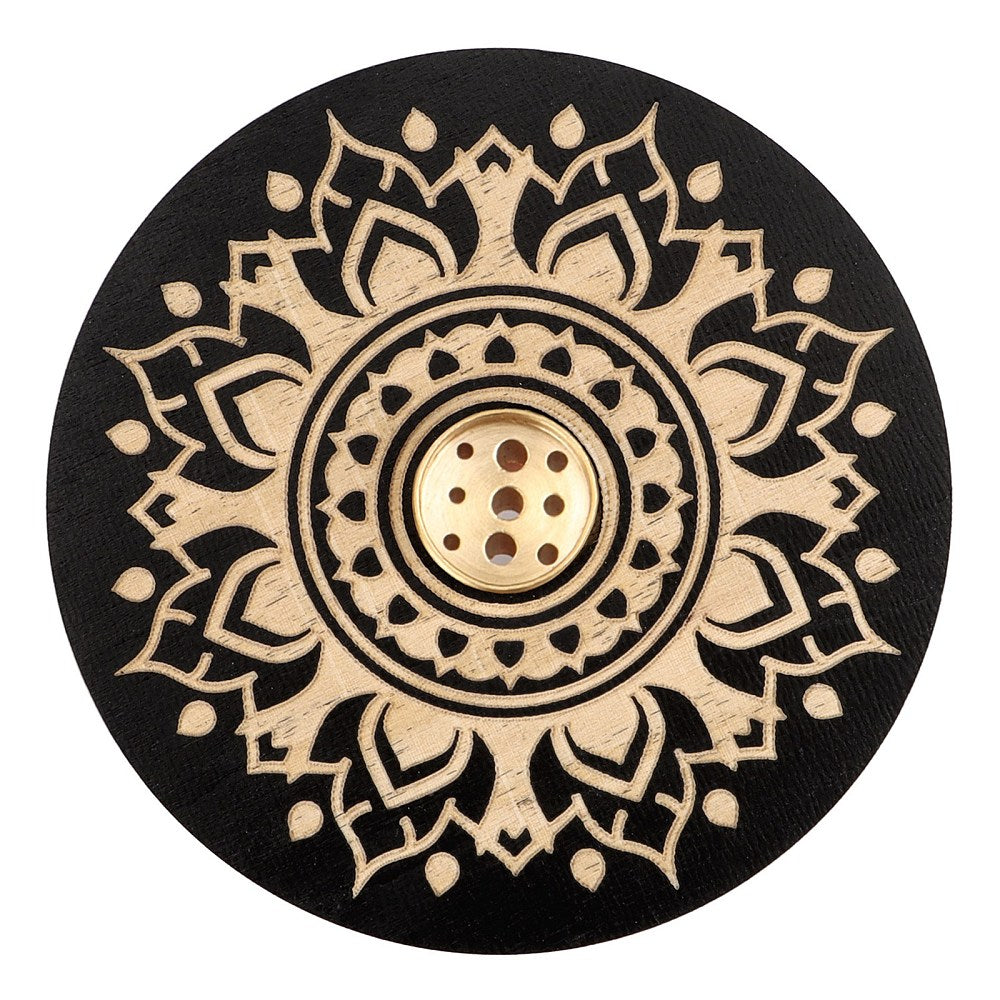 Porte encens bois motif