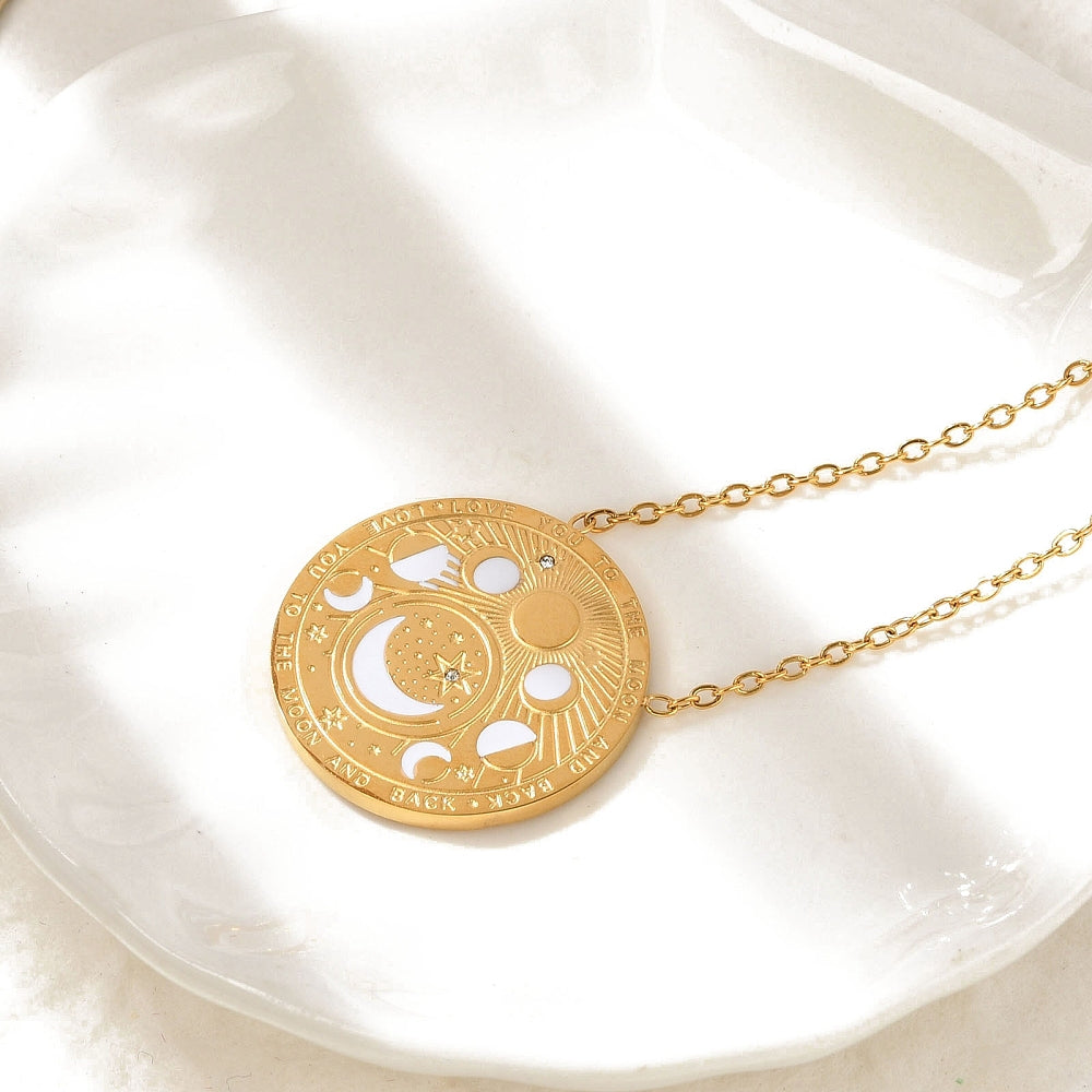 Collier phase lunaire