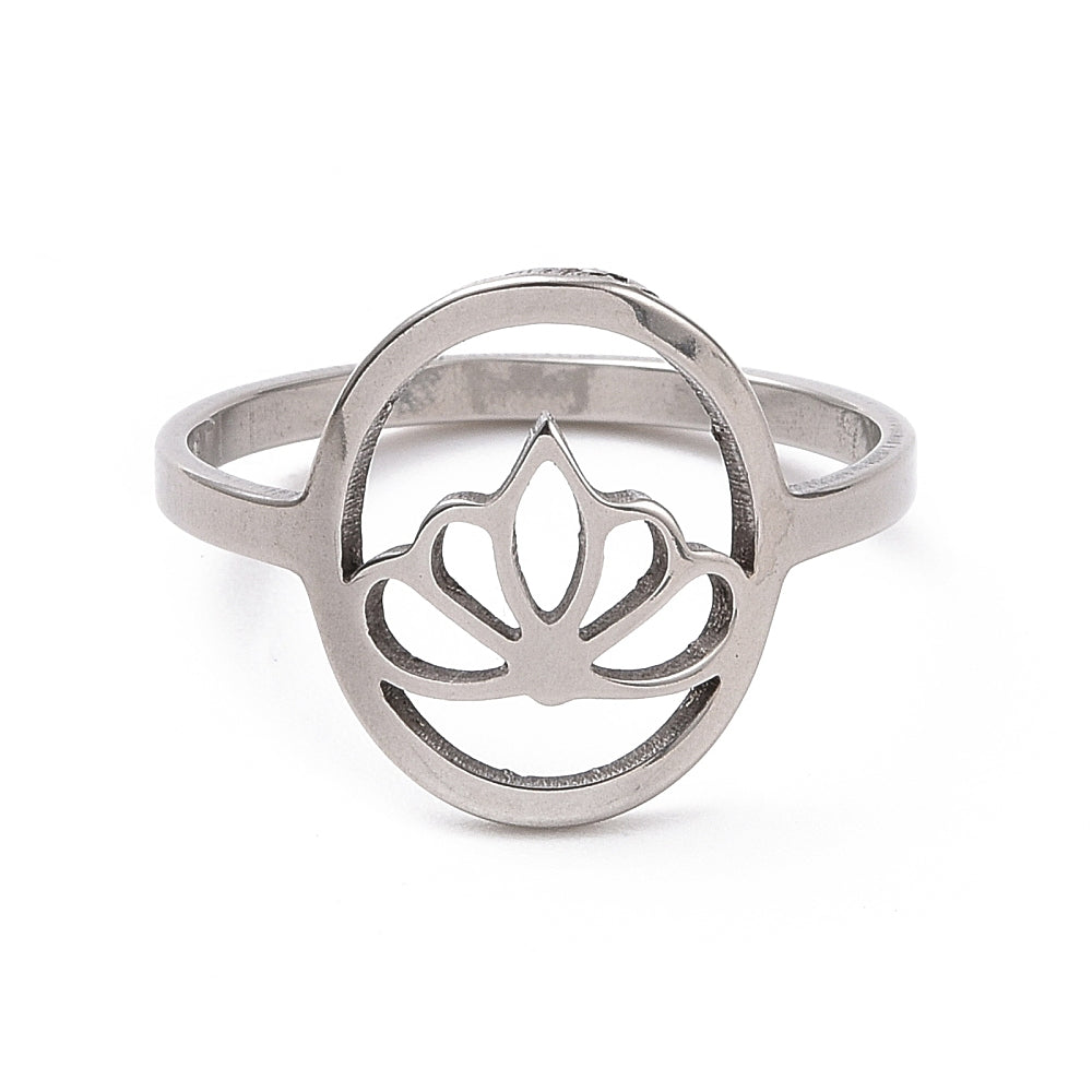 CROWN BAGUE ACIER INOXYDABLE