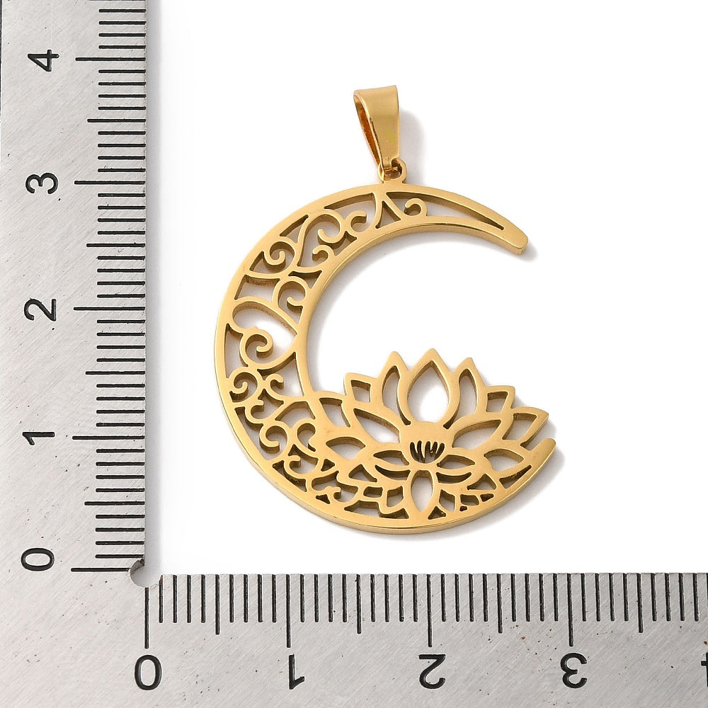 Pendentif - Lotus- lune