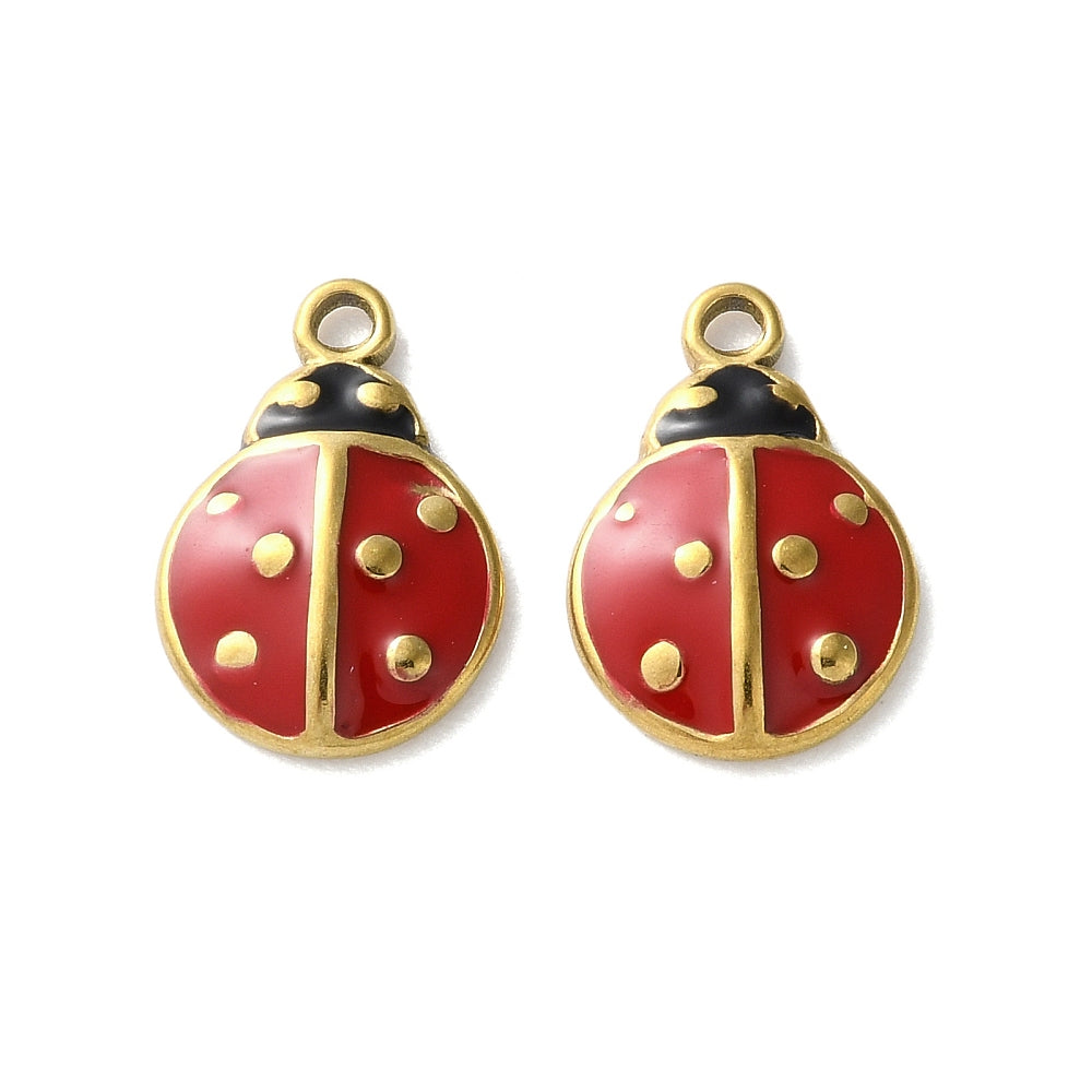 Charm émaillé - Coccinnelle