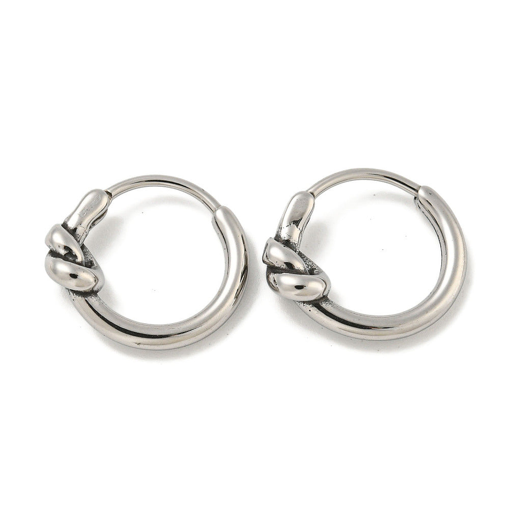 Boucle d'oreille mixte nœud vendu à l'unité