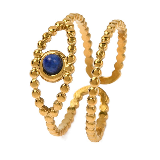 Bague oeil lapis lazuli