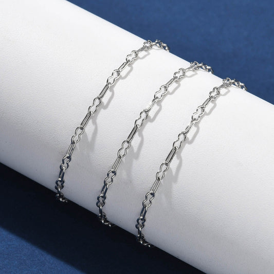 Bracelet acier inoxydable argant maille 8