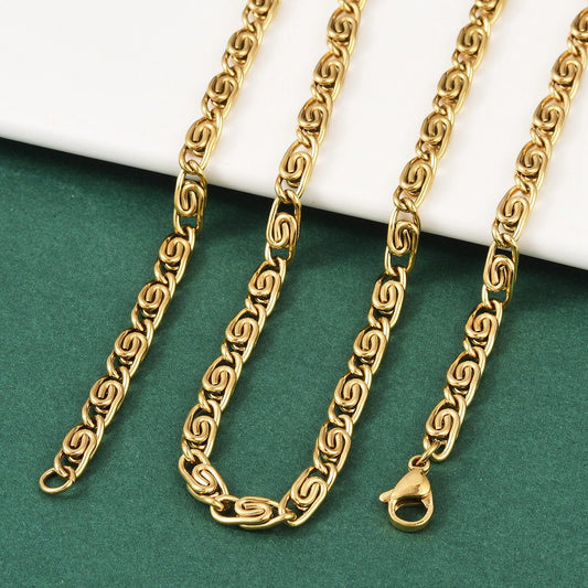 Collier acier inoxydable maille torsade