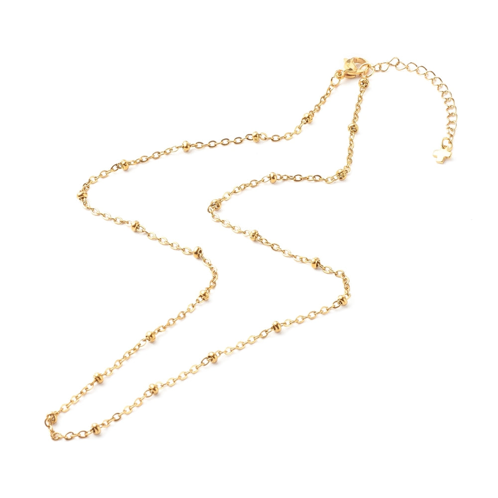 Collier acier inoxydable moyenne perle fine