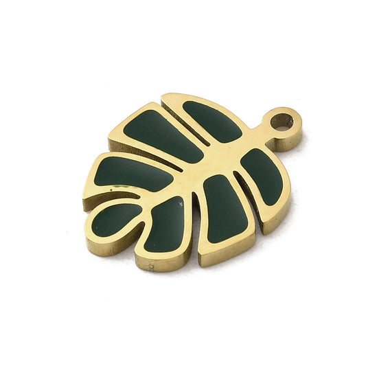 Charm monstera email noir