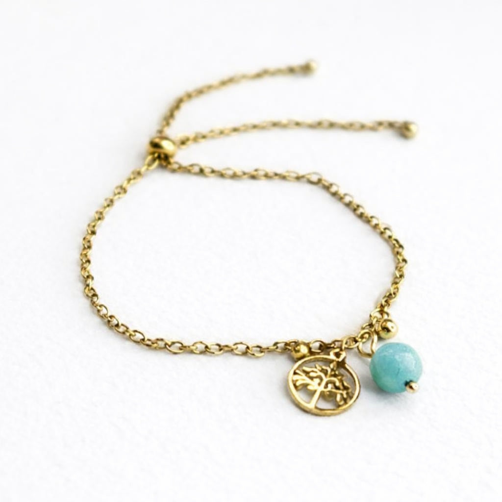 Bracelet breloque - Ermitage - Amazonite