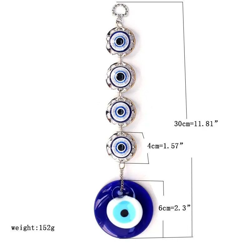 Suspension protection mauvais œil 4/5 amulettes