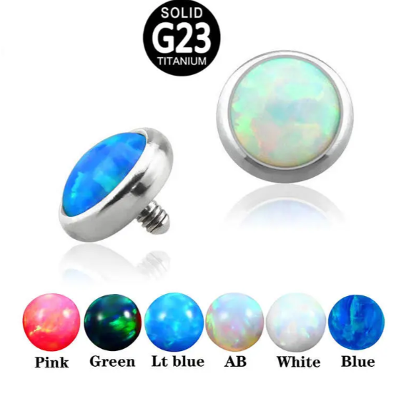 Opale- bijoux pour piercing labret - seul