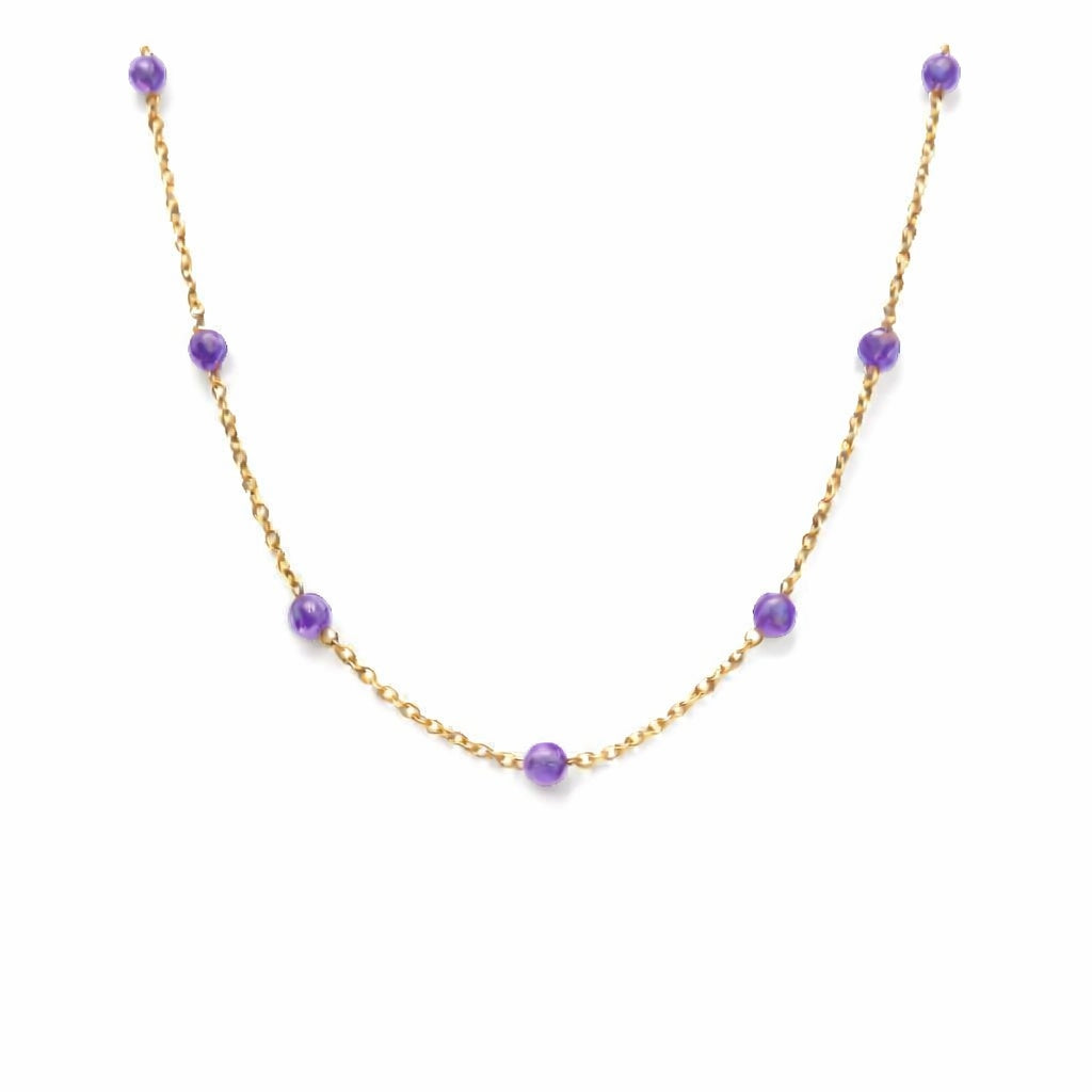 Collier perles - Cilaos - Améthyste