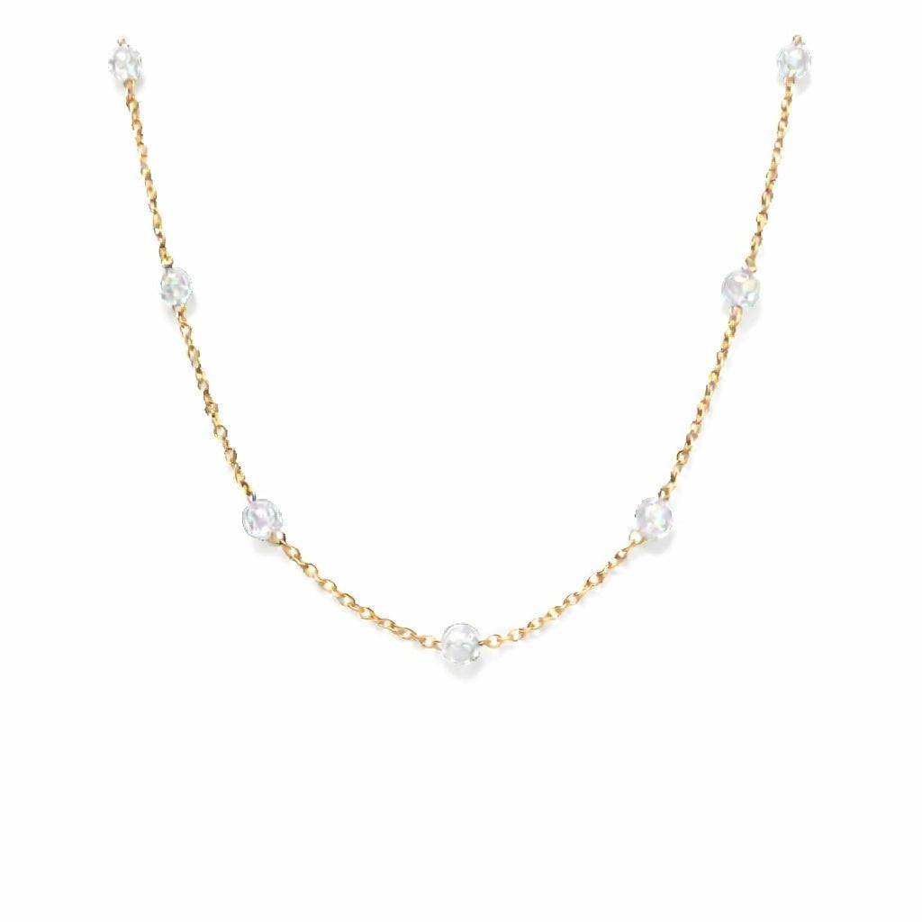 Collier perles - Piton des Neiges - Cristal de Roche