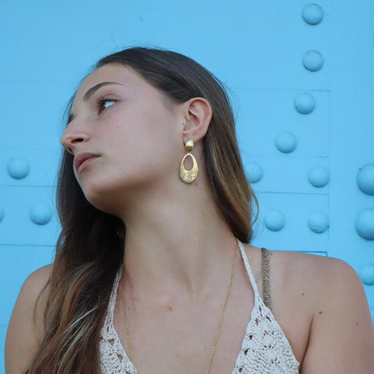 Clou d'oreille 2 pièces ajouré