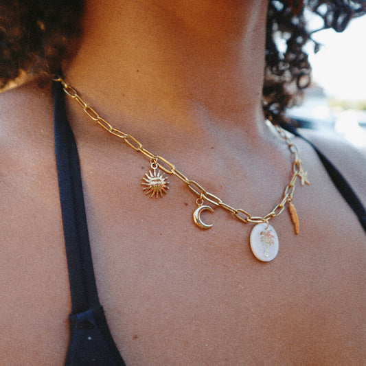 Collection Tropical spirit  - Collier breloques chaine thrombone