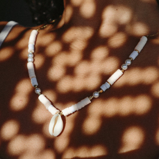Collection Tropical spirit  - Collier perle heishi et coquillage