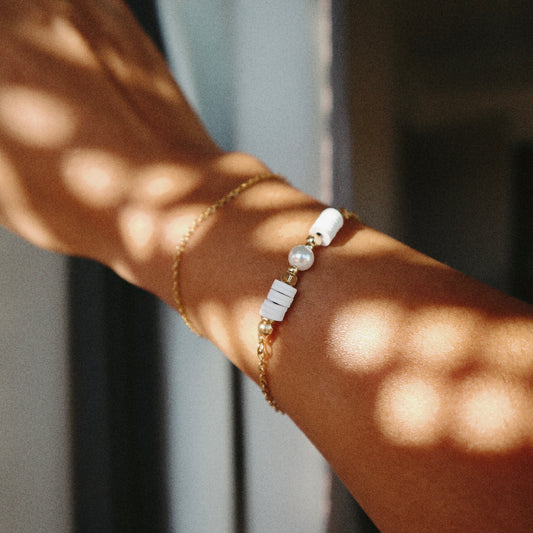 Collection Tropical spirit  - Bracelet perle heishi et perle